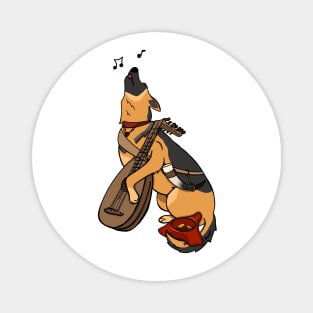 German Shephard Bard | Dog Music Lover | Fantasy Magnet